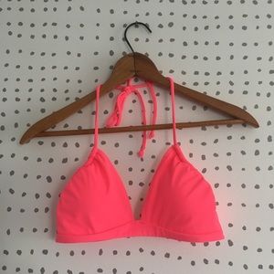 NWOT Victoria’s Secret Neon Pink String Bikini Top